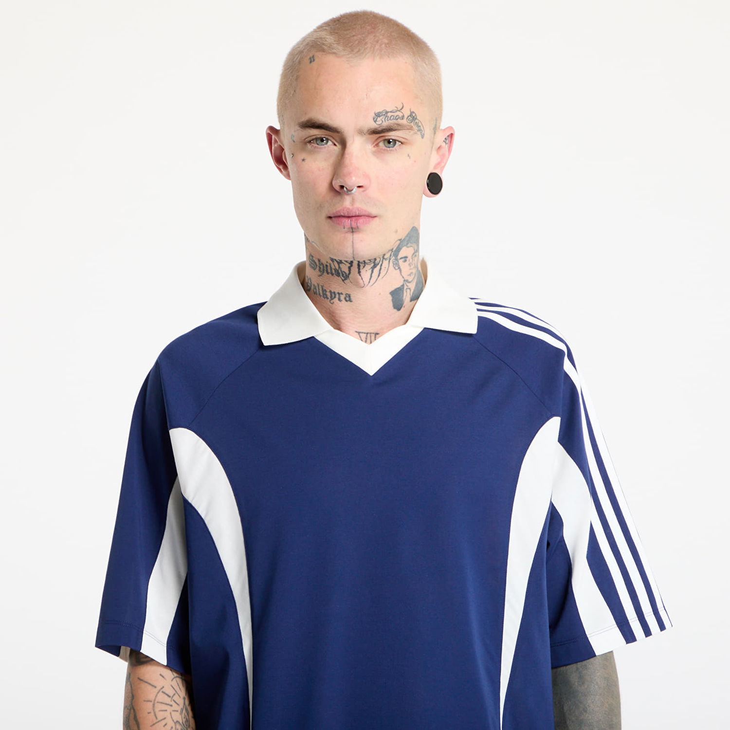 Поло тениска Y-3 Cut Line T-Shirt Синьо | JM8338, 1