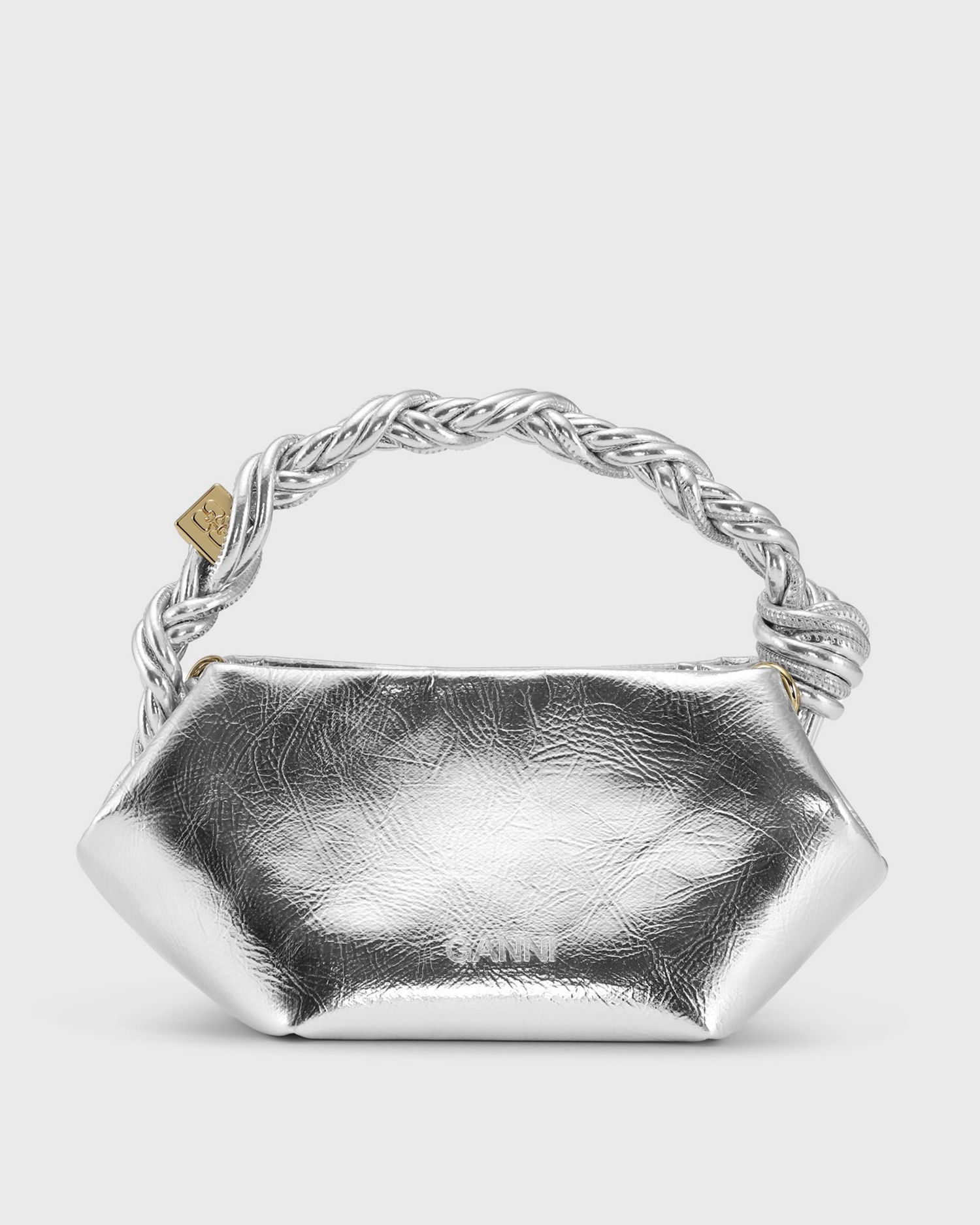 Дамска чанта GANNI Bou Bag Mini Metallic Металик | A6595-018, 1