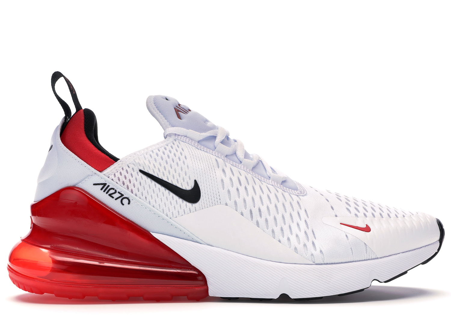 Кецове и обувки Nike Air Max 270 White Black University Red Бяло | BV2523-100, 0