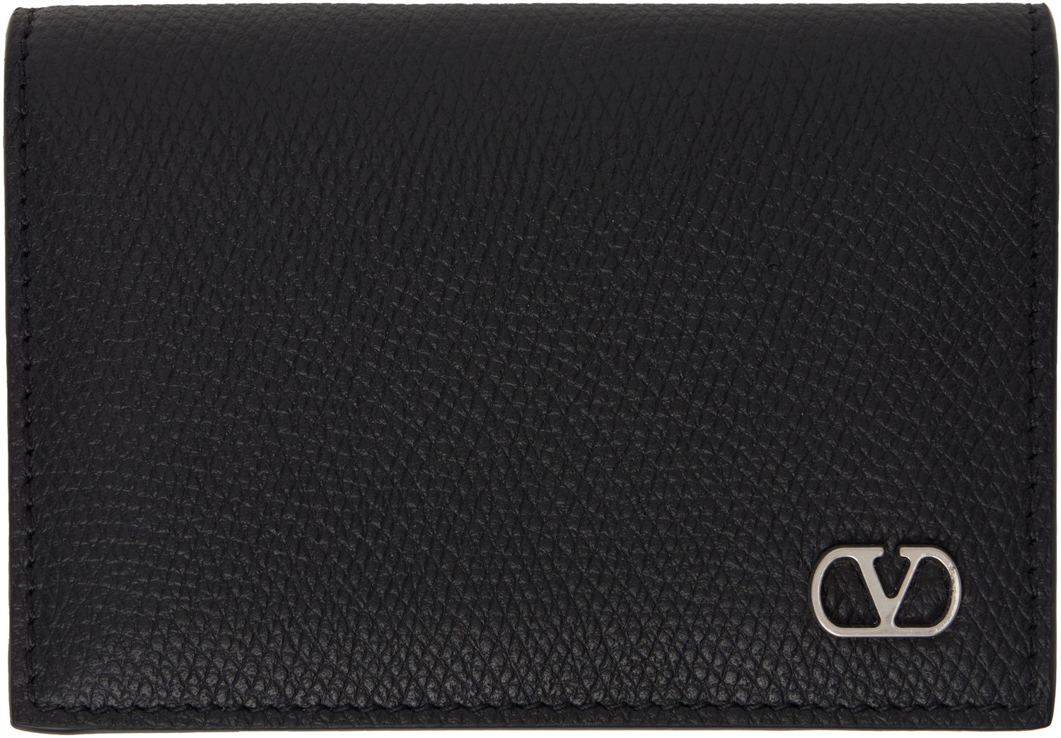 Портфейл Valentino Valentino Garavani VLogo Signature Card Holder Черно | 6Y2P0V12UAG, 0
