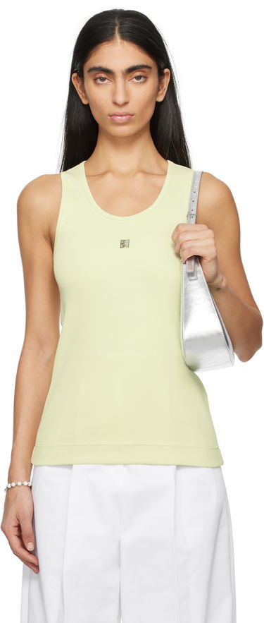 Потник Givenchy Ribbed Tank Top Зелено | BW70CH3YHY330, 0
