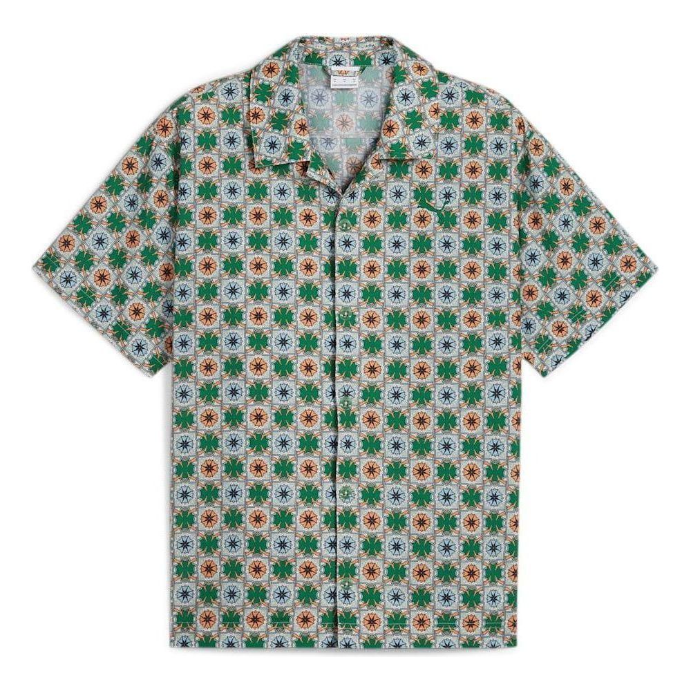 Риза Puma Classics New Prep Aop Woven Shirt Зелено | 627953-86, 0