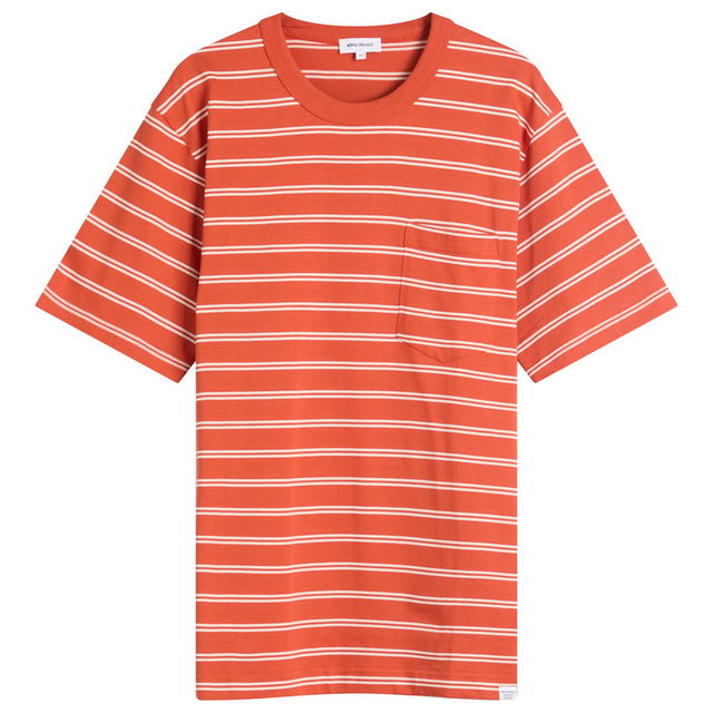 Holger Sailor Stripe Pocket Tee, Size L