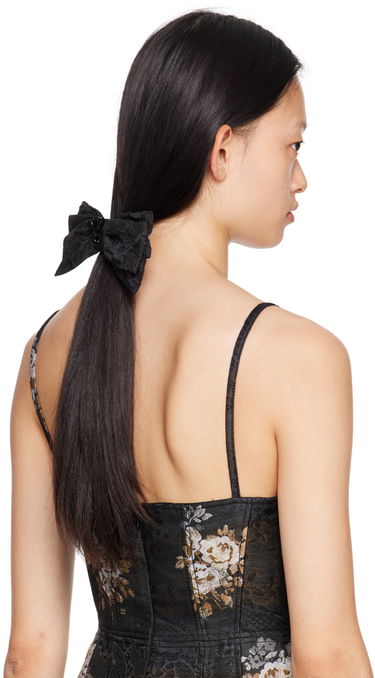 Значка Erdem Erdem Crystal Embellished Bow Barrette Черно | PF23_1431CECLB, 2