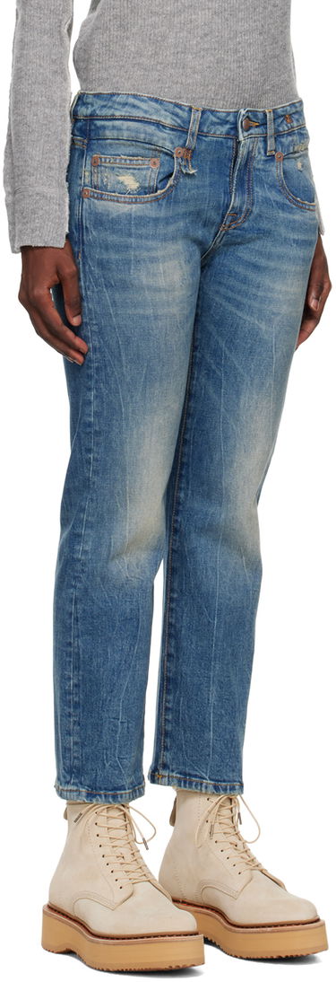 Дънки R13 R13 Boy Straight Jeans Синьо | R13W0091-D081A, 4