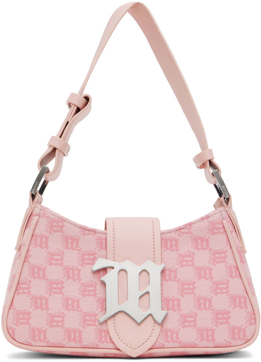 Чанта през рамо MISBHV Jacquard Monogram Small Shoulder Bag Розово | 231A402, 0