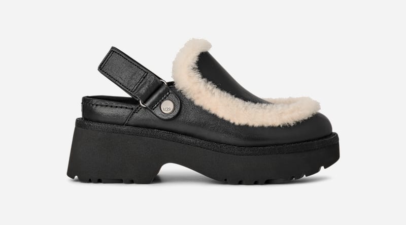 Кецове и обувки UGG Esmee Platform Clogs Черно | 1171507-BLK, 0