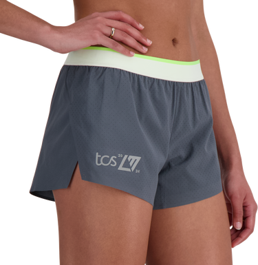 Къси панталони New Balance London Edition Race Day Split Short Сиво | ws41292d-gt, 2