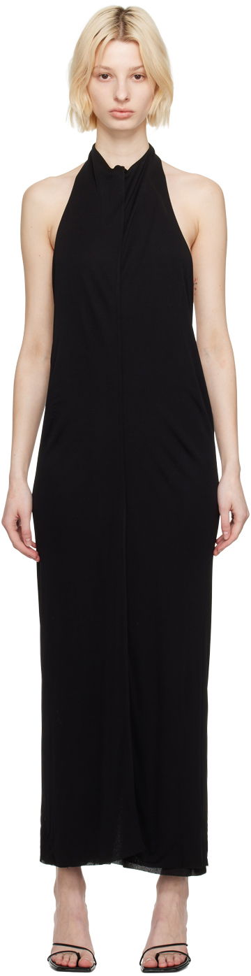 Pокля The Row Brynlee Maxi Halter Dress Черно | 6990-K487