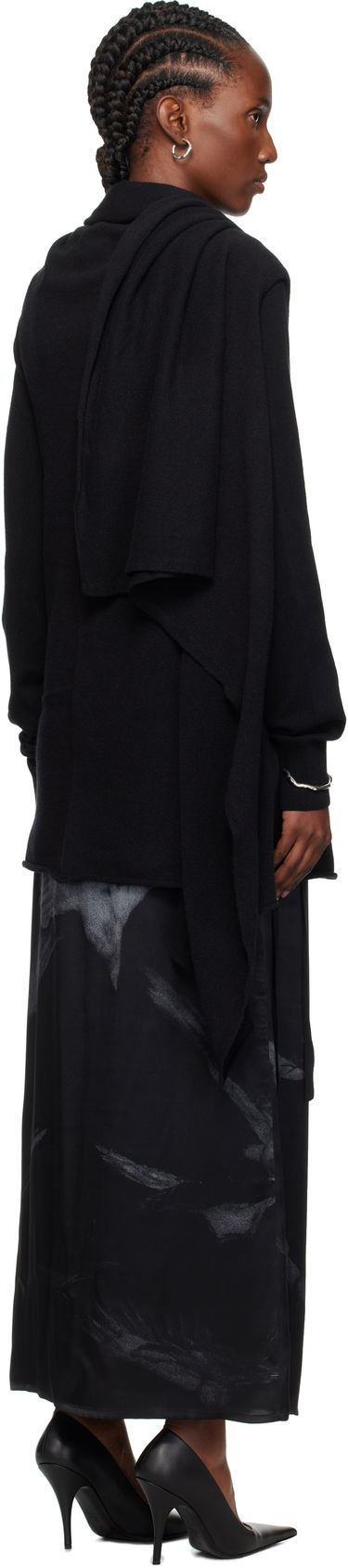 Пуловер Ann Demeulemeester Ann Demeulemeester Nadine Turtleneck Sweater Черно | 2520-W-KN24-KN073-099, 2