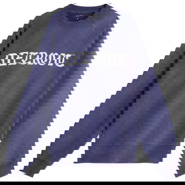 Суитчър BEAMS Faded Print Raglan Sweatshirt Синьо | 1113-1280-146-79, 1
