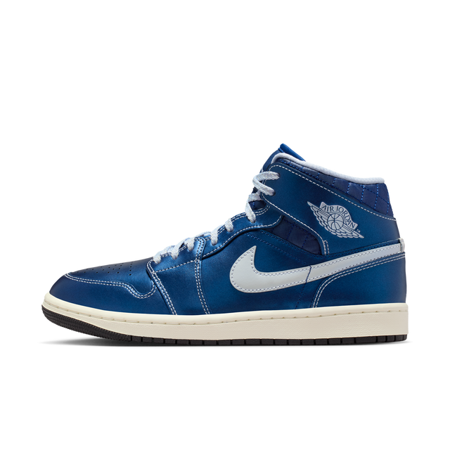 Air Jordan 1 Mid SE "Metallic Blue Quilted" W