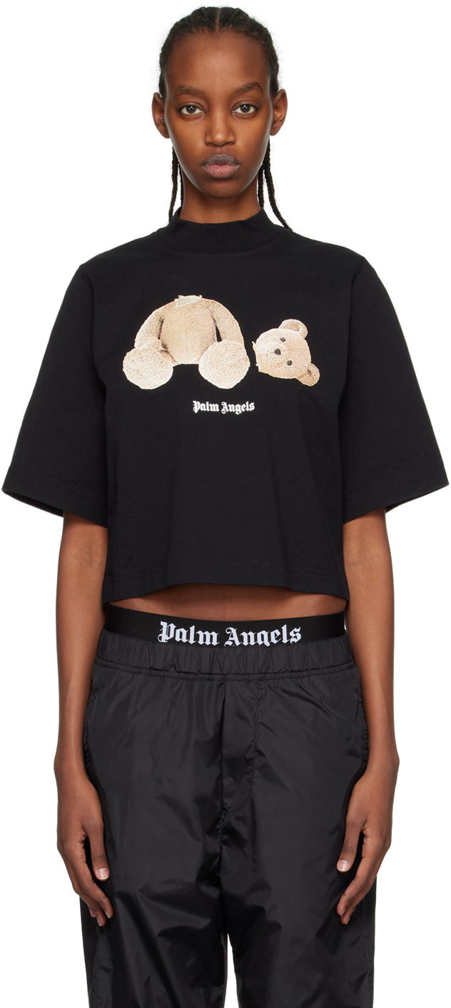 Тениска Palm Angels Black Bear Черно | PWAA020C99JER0111060, 0