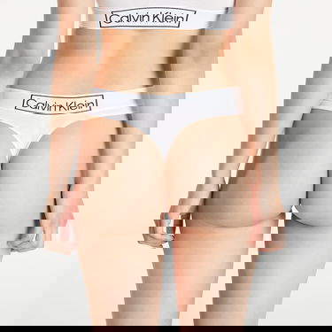 гащички CALVIN KLEIN Thong Reimagined Heritage Бяло | QF6774E 100, 1