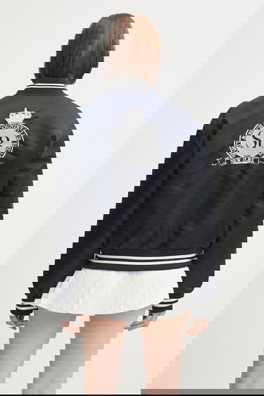 Яке бомбър Sporty & Rich Sporty & Rich Royal Club Nylon Varsity Bomber Jacket Тъмно синьо | OW030620219BL106, 2