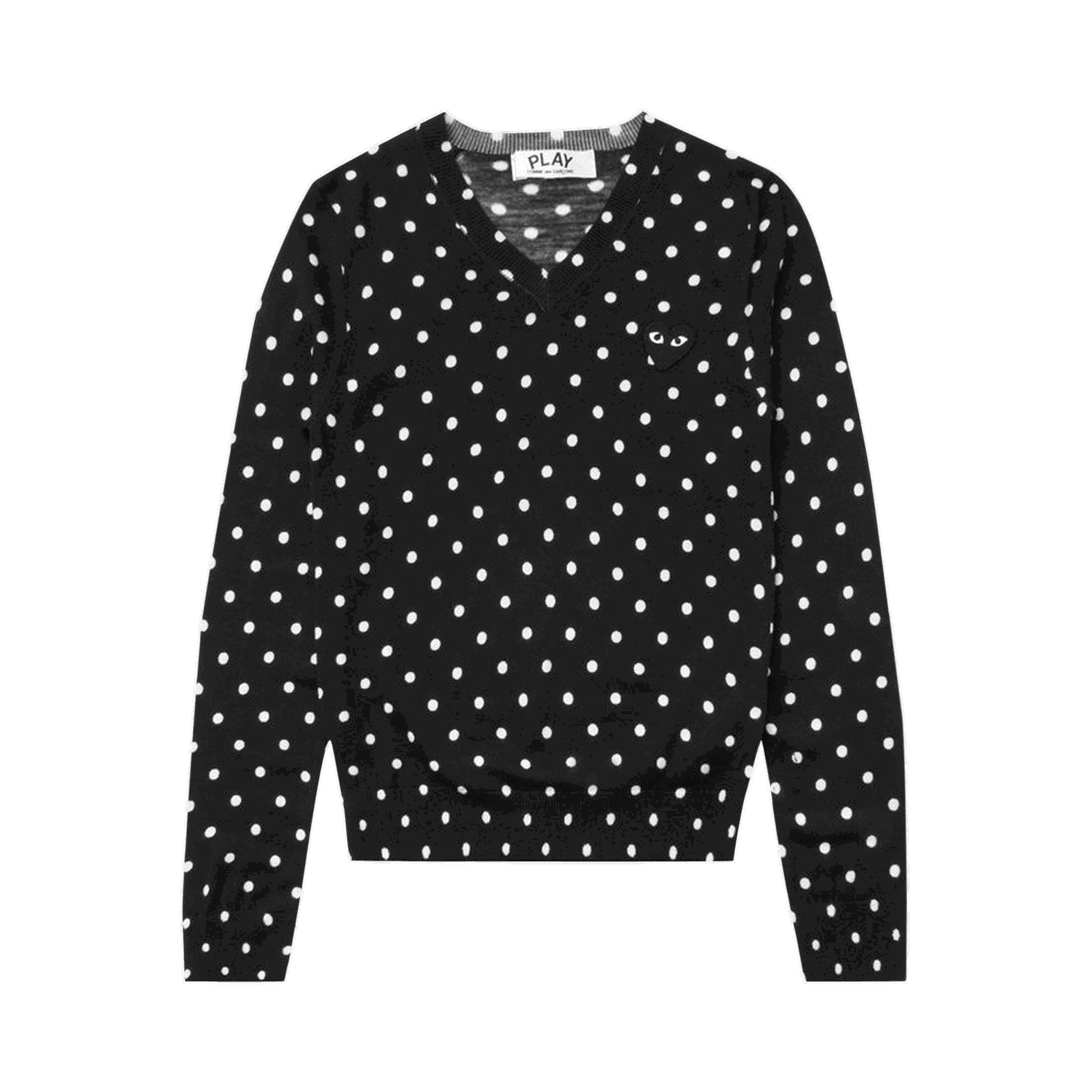 Пуловер Comme des Garçons PLAY Polka Dot Crewneck Черно | az n035 051 1, 0
