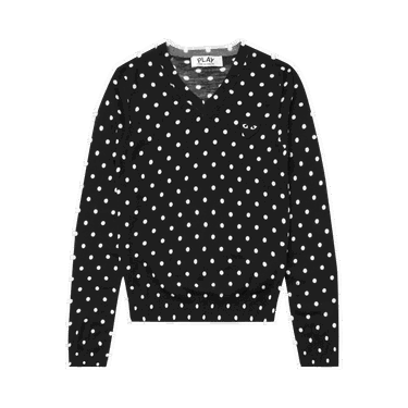 Пуловер Comme des Garçons PLAY Polka Dot Crewneck Черно | az n035 051 1, 0