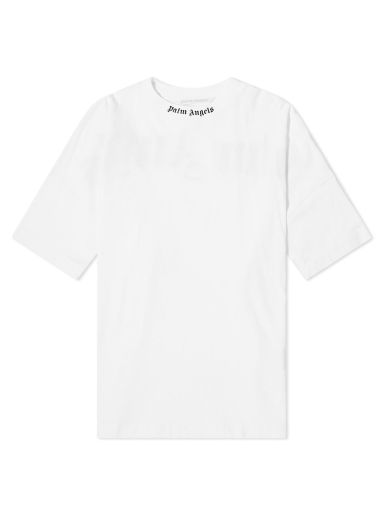 Тениска Palm Angels Classic Logo Oversized Tee Бяло | PWAA023C99JER0020110