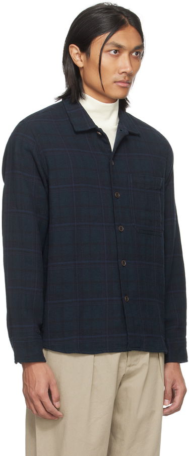 Риза Universal Works Universal Works OP Plaid Shirt Тъмно синьо | P2931, 1