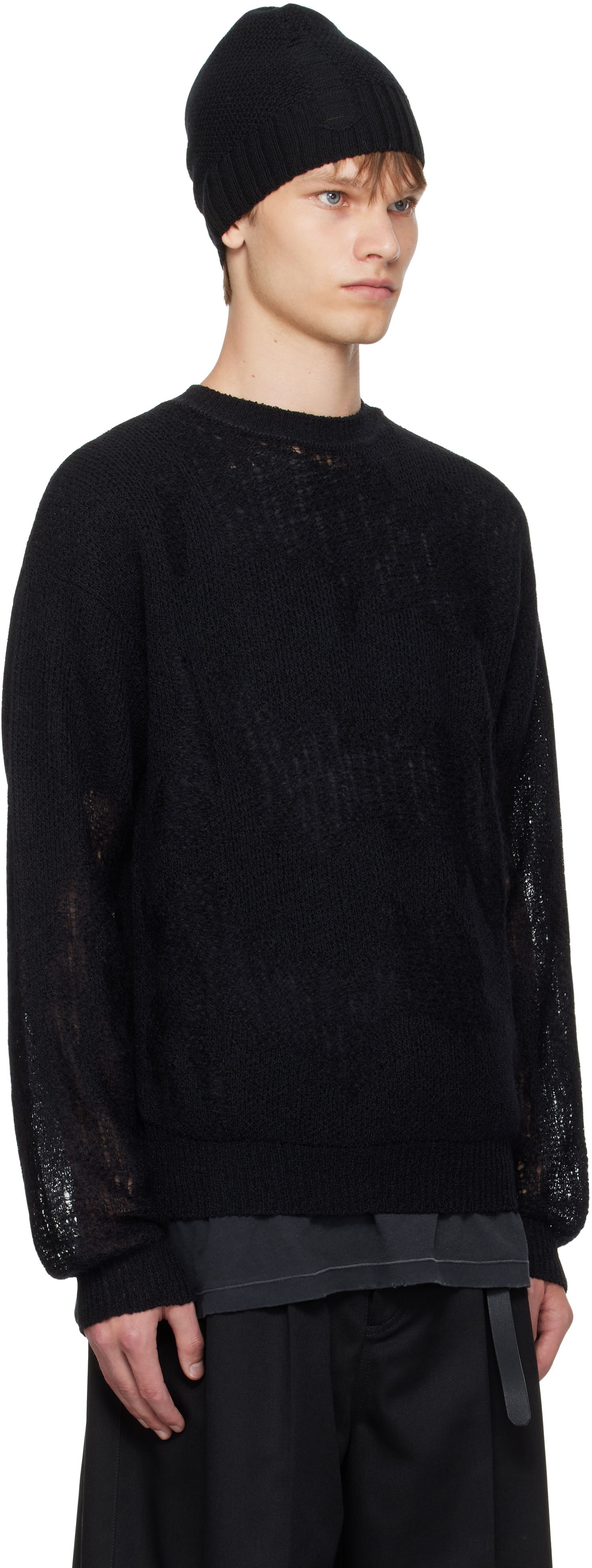 Пуловер Ann Demeulemeester Ann Demeulemeester Kamillo Oversize Sweater Черно | B0013187-KN070-099, 1