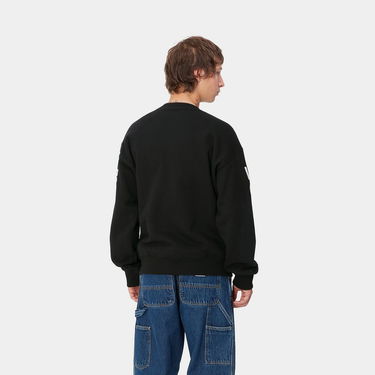 Суитчър Carhartt WIP Black Printed Crewneck Sweatshirt Черно | I033939_9, 2