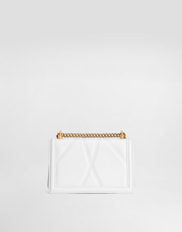 Чанта през рамо Dolce & Gabbana Medium Devotion Leather Shoulder and Crossbody Bag Бяло | BB7158AW43780002, 3