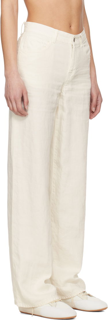 Панталони The Row The Row Eglitta Wide-Leg Jeans Бяло | 6525-W3654, 1
