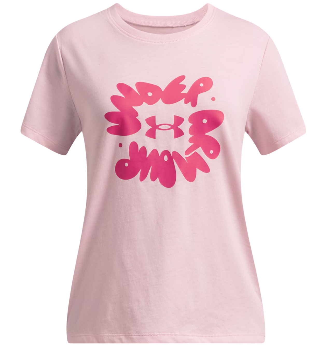 Тениска Under Armour Under Armour Bubble Wordmark Short Sleeve T-Shirt Розово | 1389765-100, 0