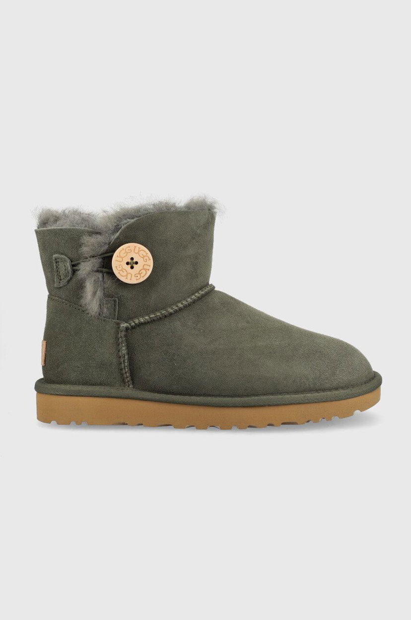 Кецове и обувки UGG Mini Bailey Button II Boots Зелено | 1016422.FRSN