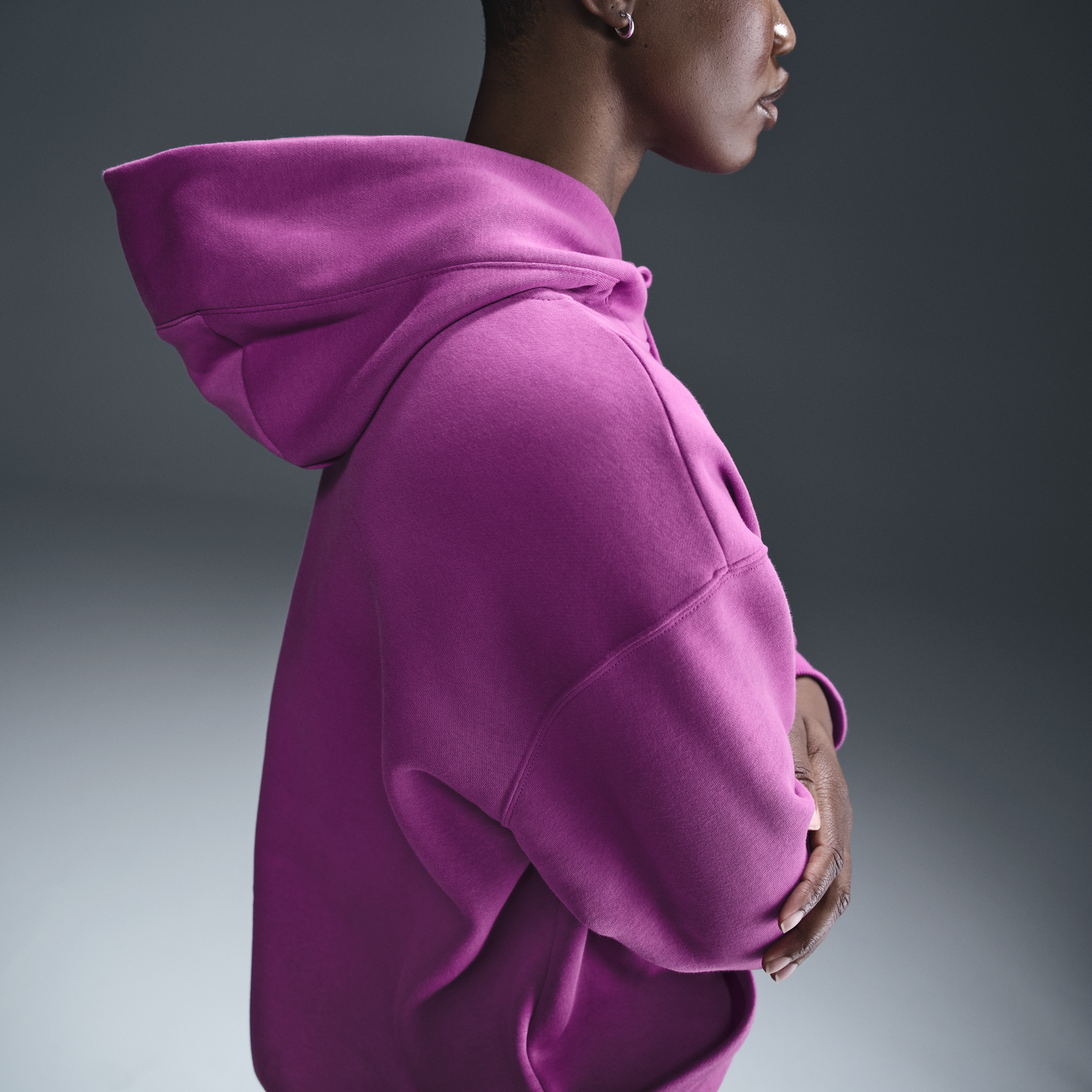 Суитчър Nike Phoenix Hoodie Relaxed Лилаво | DQ5860-518, 1