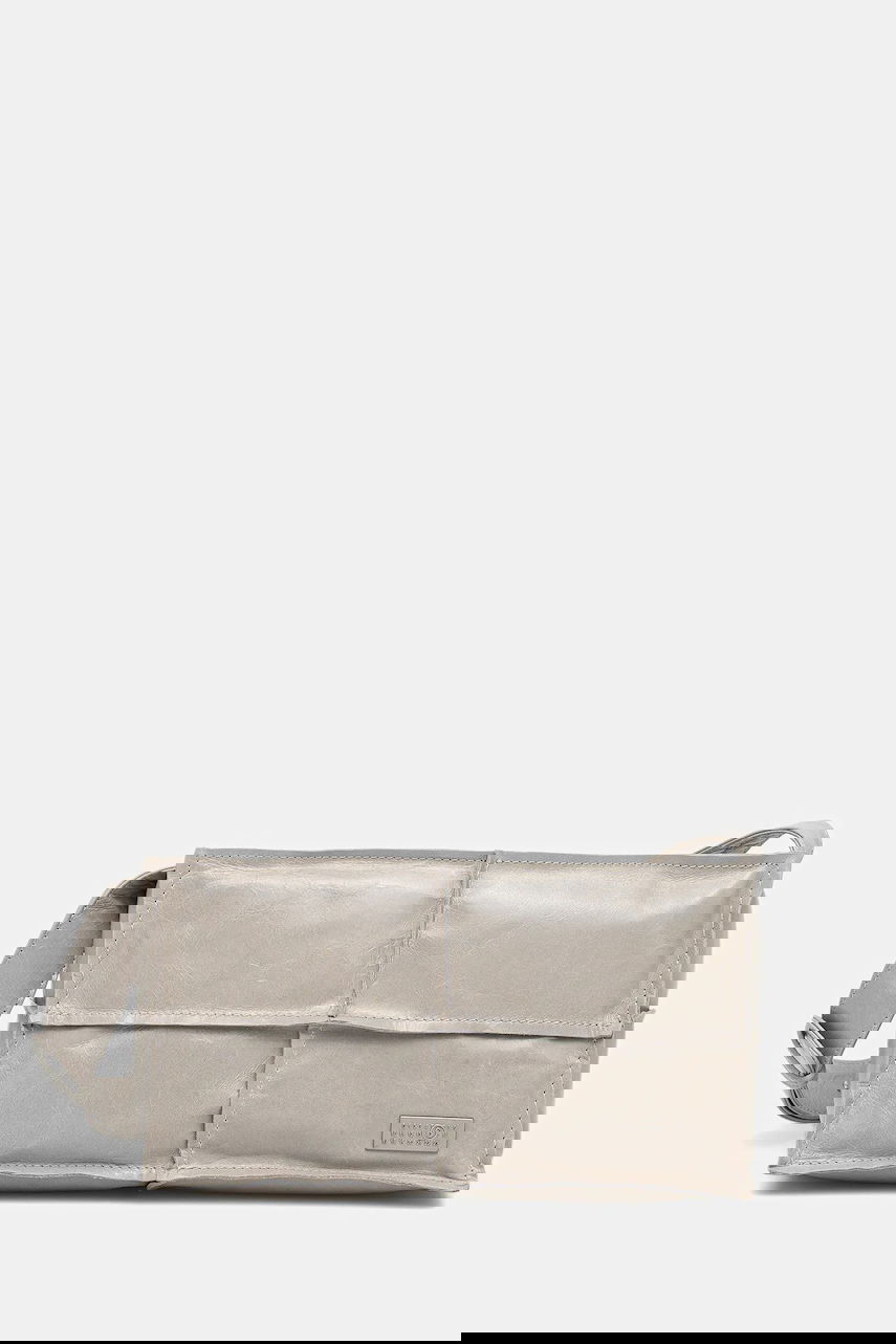 Чанта през рамо Maison Margiela MM6 Maison Margiela Leather Paneled Shoulder Bag Сиво | SB5WD0031.P8490.T1019, 0