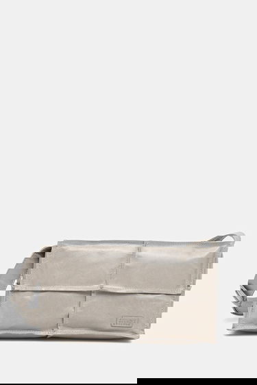 Чанта през рамо Maison Margiela MM6 Maison Margiela Leather Paneled Shoulder Bag Сиво | SB5WD0031.P8490.T1019, 0