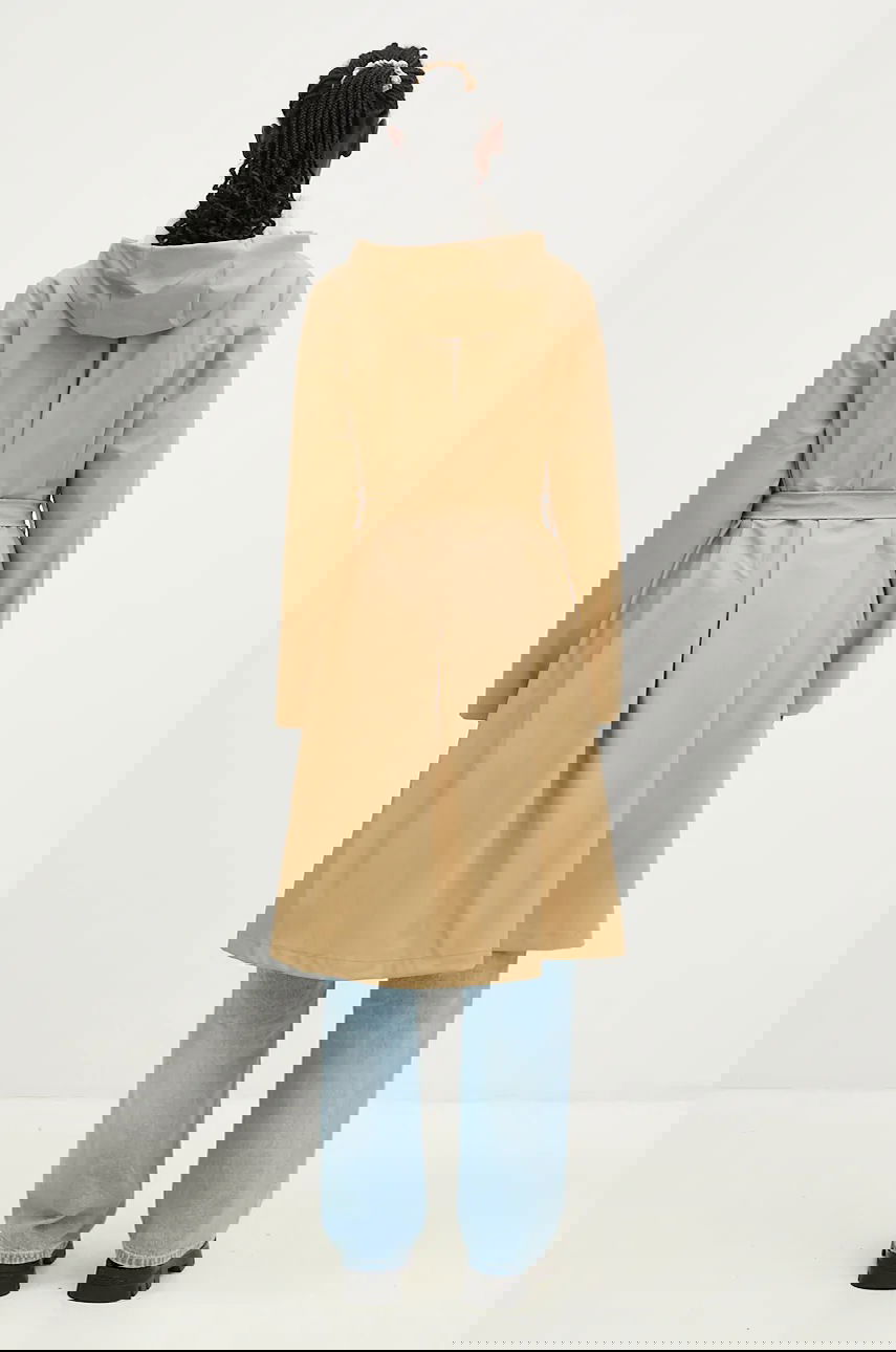 Яке Rains Hooded Belted A-Line Longer Jacket Бежово | 12040.24, 1