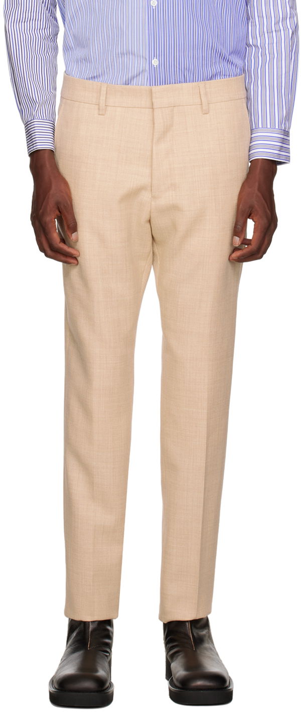 Панталони AMI Cigarette Trousers Бежово | HTR004.285, 0