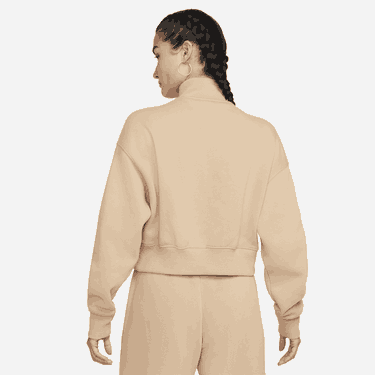 Суитчър Nike Phoenix Fleece Quarter Zip Crop Бежово | DQ5767-200, 2