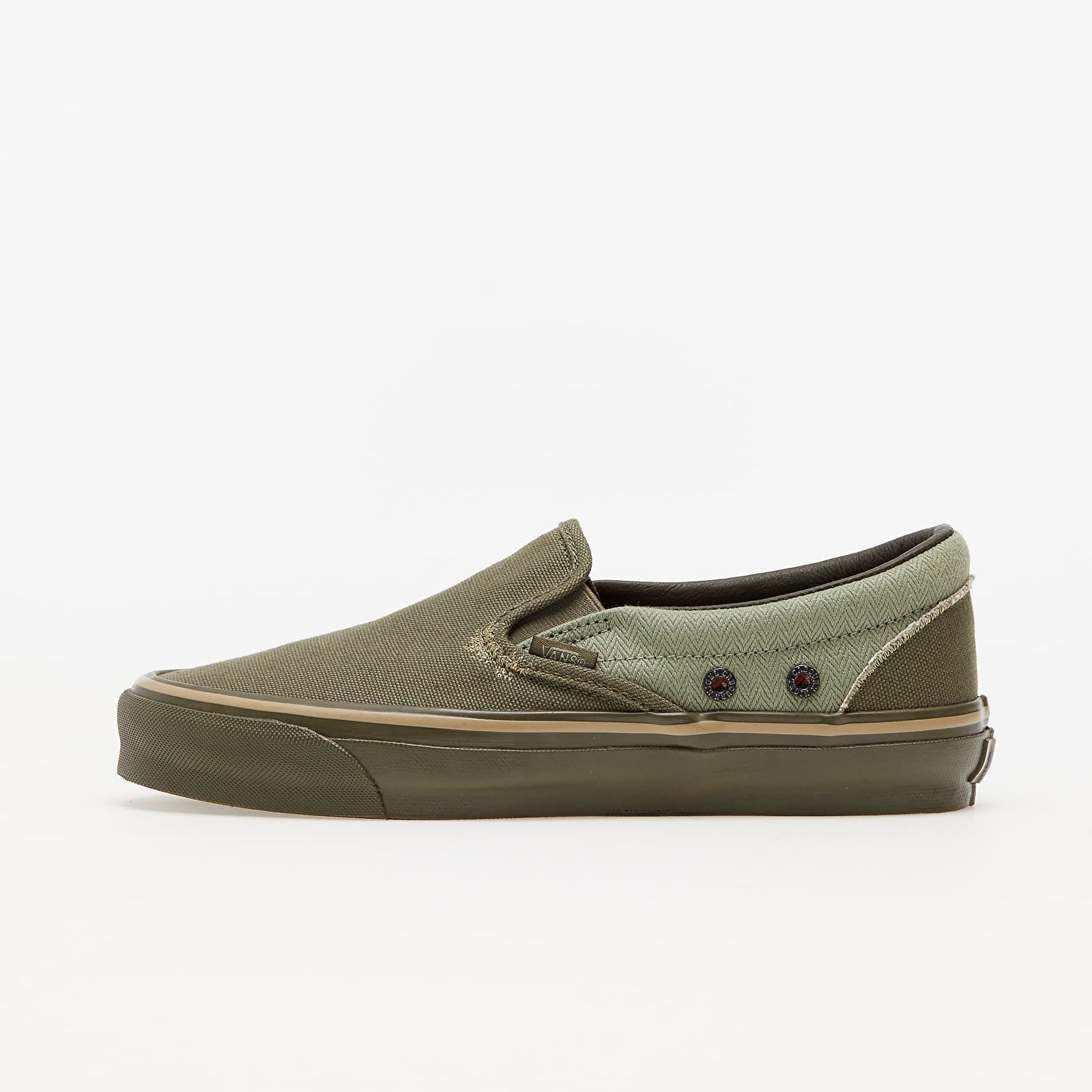 Кецове и обувки Vans Nigel Cabourn x Classic Slip-On USCM Army Mix OG Зелено | VN0A45JK9TA1, 0