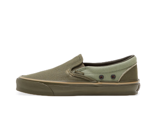 Кецове и обувки Vans Nigel Cabourn x Classic Slip-On USCM Army Mix OG Зелено | VN0A45JK9TA1