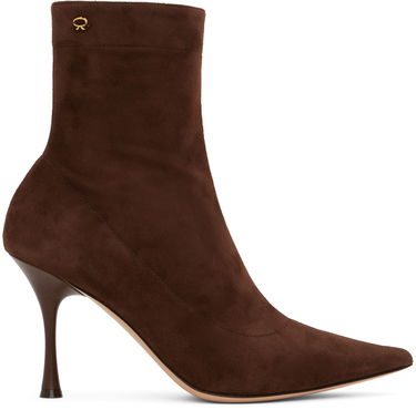Кецове и обувки Gianvito Rossi Suede Pointed Toe Boots Кафяво | G73173.85LAC.CSF, 0