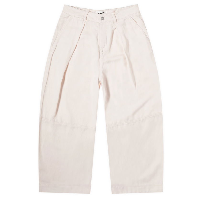 Панталони YMC Deadbeat Linen Trousers XX-Small Бежово | Q4WMK-60