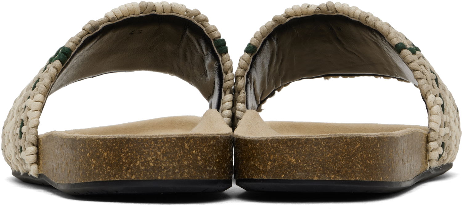 Кецове и обувки JW Anderson JW Anderson Check Slides Бежово | SN0101-FA0355, 1