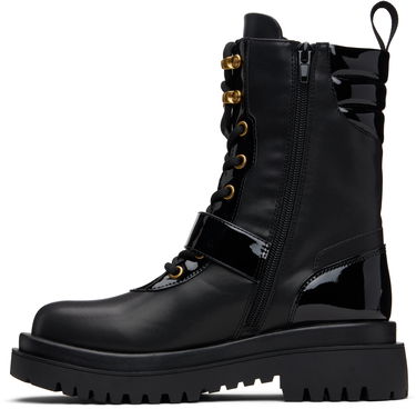 Кецове и обувки Versace Versace Jeans Couture Pin-Buckle Boots Черно | E79VA3S67_E71570, 2