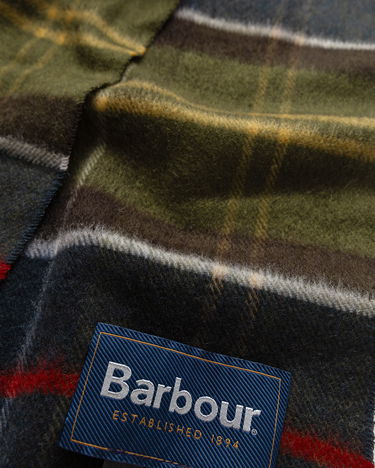 Шал Barbour Yaxley Tar Scarve Зелено | USC0324TN11, 1