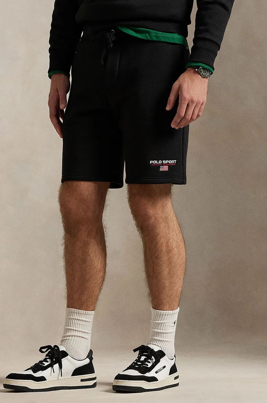 Къси панталони Polo by Ralph Lauren Sport Logo Fleece Shorts Черно | 710949917, 1