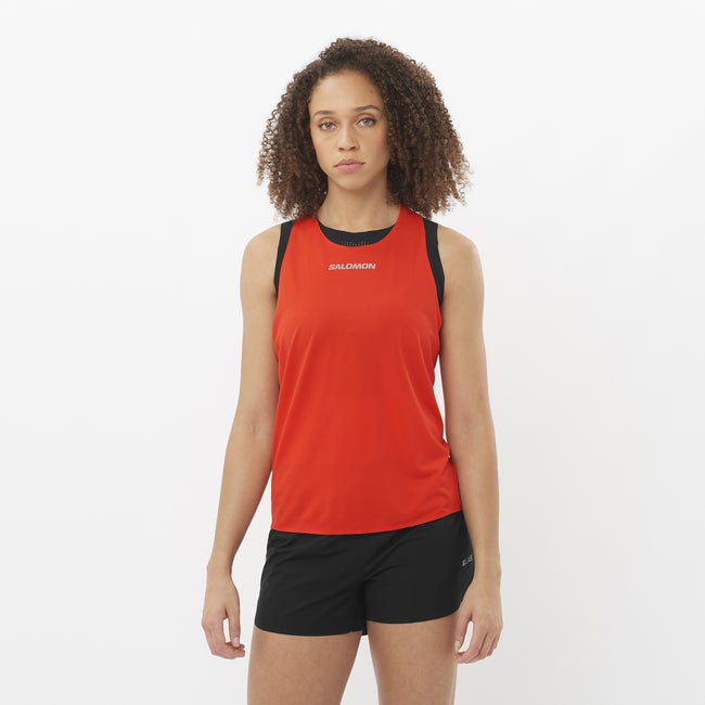 Потник Salomon S/Lab Speed Tank Top Червено | LC2695500, 0