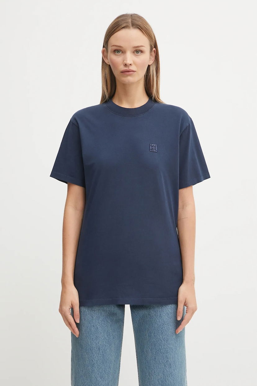 Тениска Anine Bing Anine Bing Lili T-Shirt Тъмно синьо | A.08.11206
