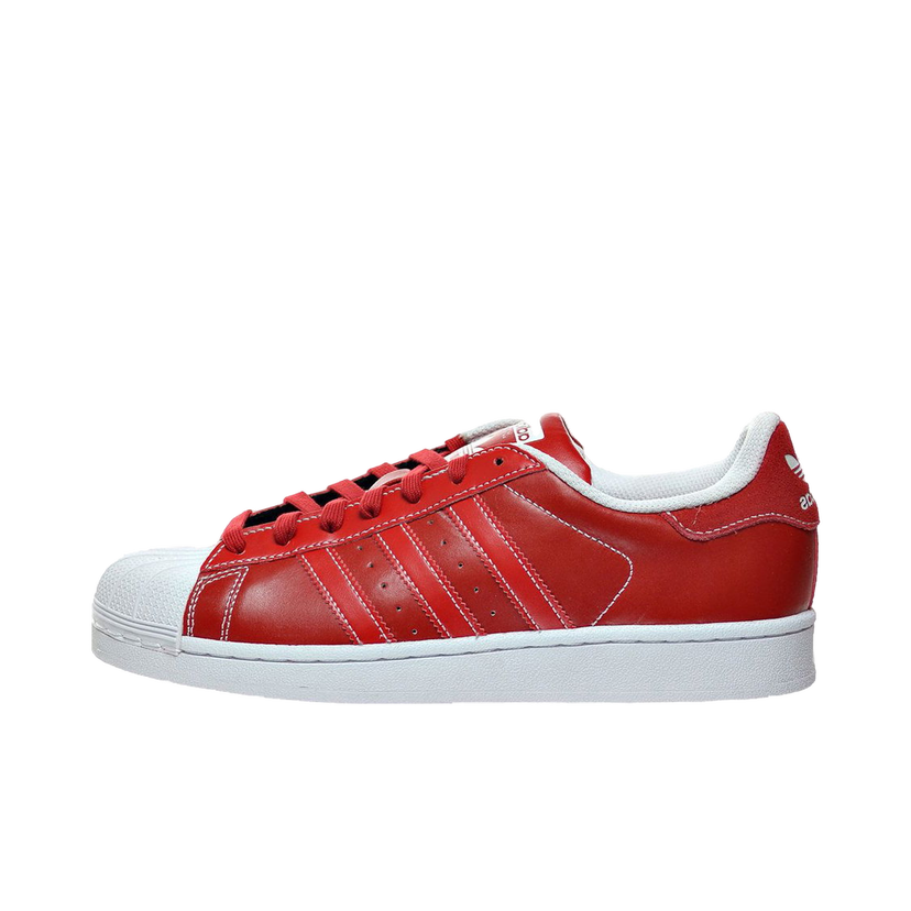 Кецове и обувки adidas Originals Superstar Scarlet White Червено | D69299