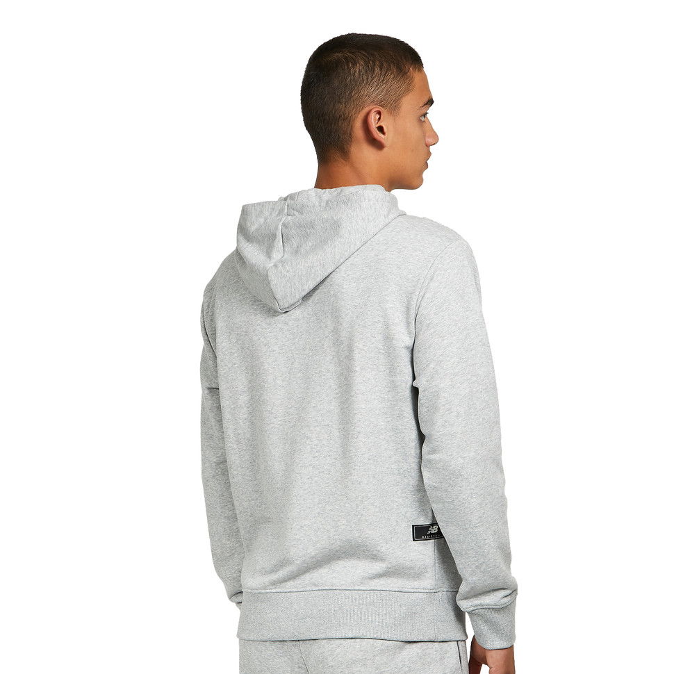 Суитчър New Balance Hoops Essentials Fundamental Hoodie Сиво | MT23581_AG, 1