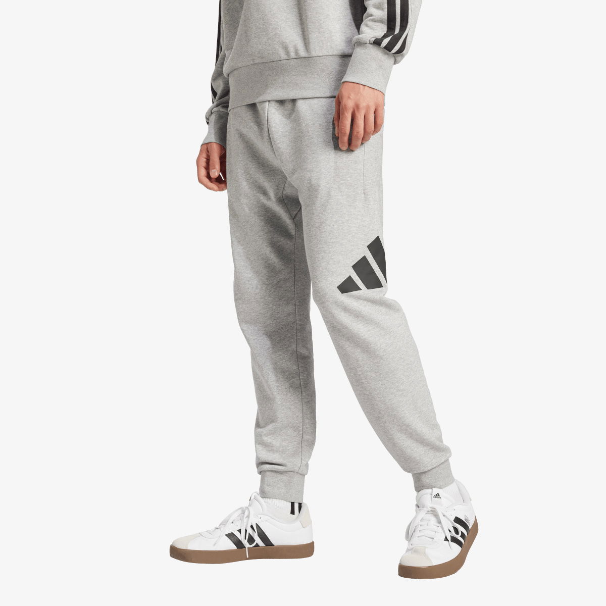 Спортни панталони adidas Originals Big Logo Fleece Track Pants Сиво | JE8969, 1