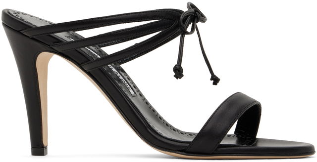 Manolo Blahnik Bomasan Tie Heeled Sandals