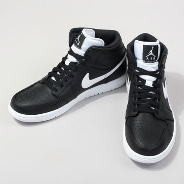 Кецове и обувки Jordan Air Jordan 1 Retro Mid "Black White" Черно | 554724-038, 2